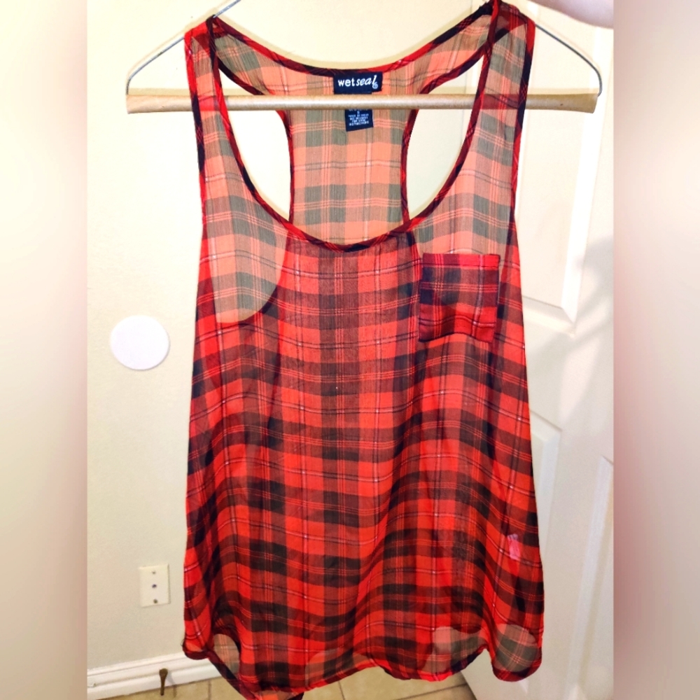 NEW Sexy Sheer Tunic Racer Back See Through Rustic Swimsuit Cover Punk Lingerie